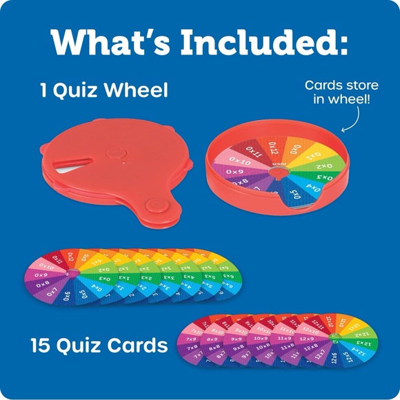 NEW Learning Resources Skill Builders! Multiplication Quiz Wheel - Picture 5 of 7